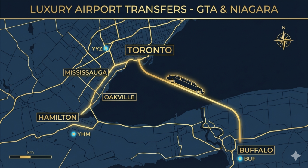 Our Rates - Toronto Airport Limo Pro Rate Map