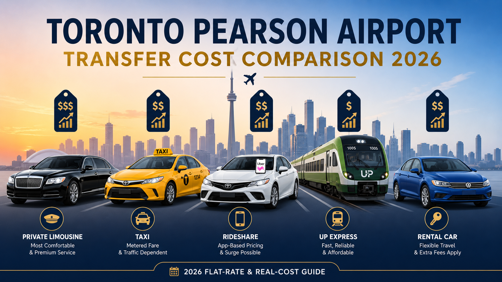 Toronto Pearson Airport Transfer Cost Comparison 2026