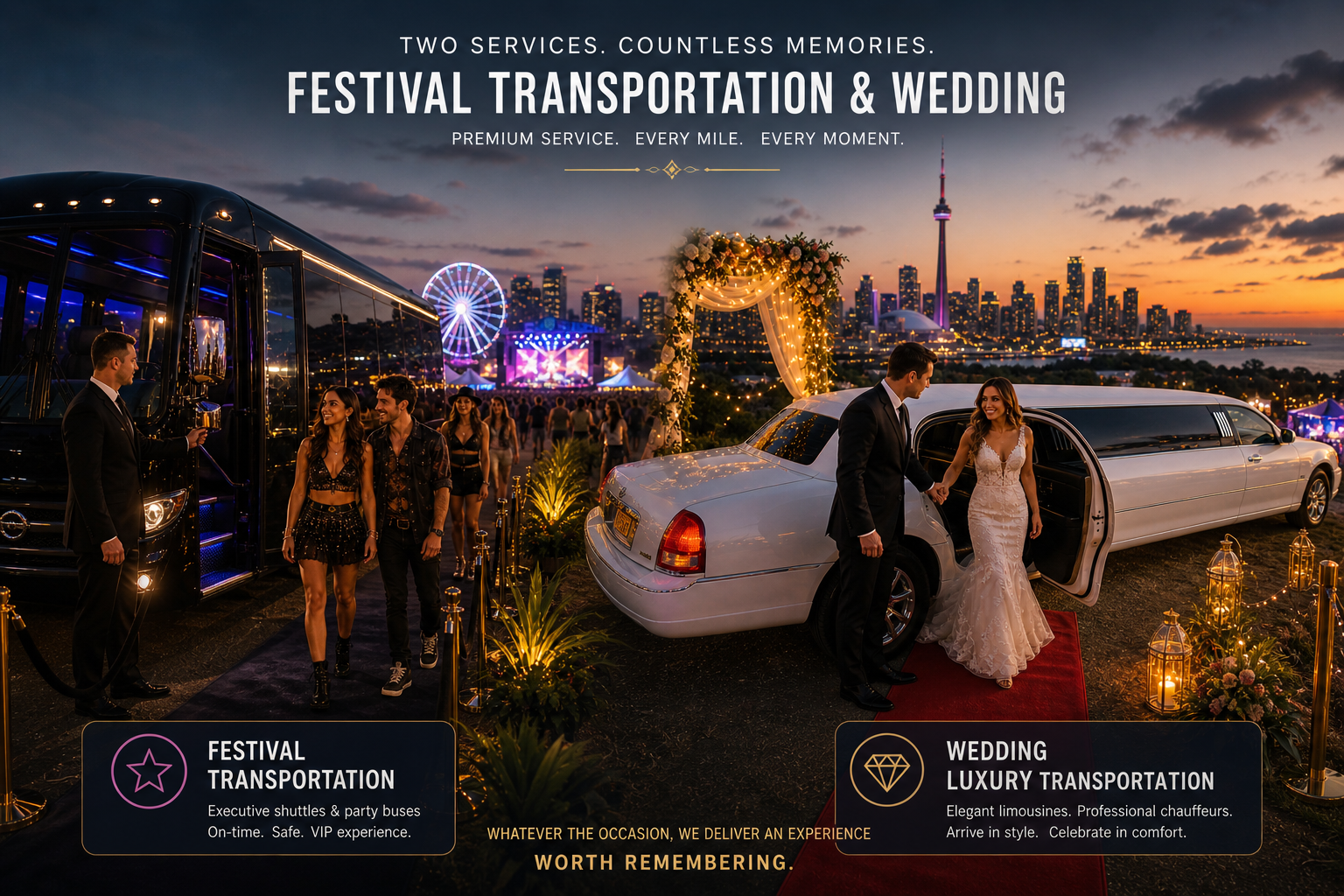 Wedding & Festival Transportation by Toronto Airport Limo Pro