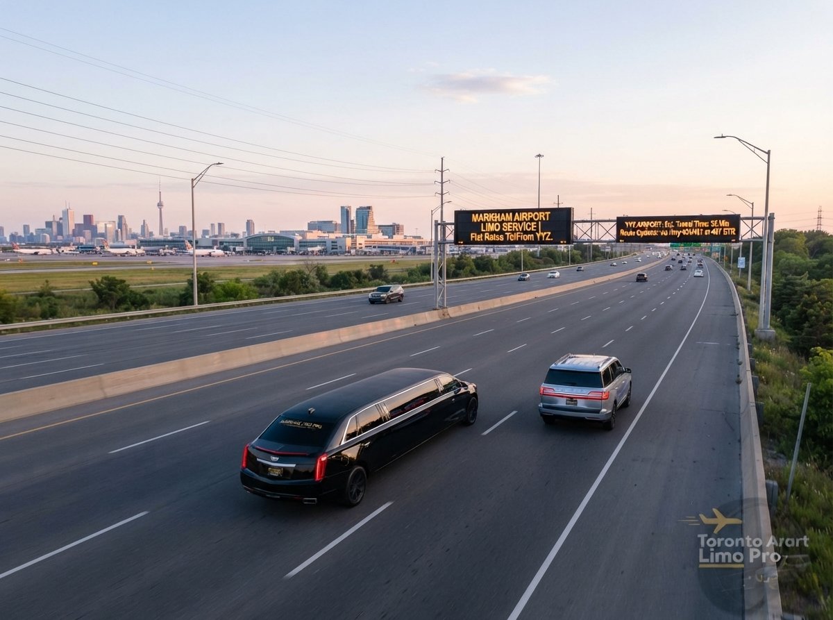 Markham Airport Limo Service | Flat Rates, Travel Times & Route Options